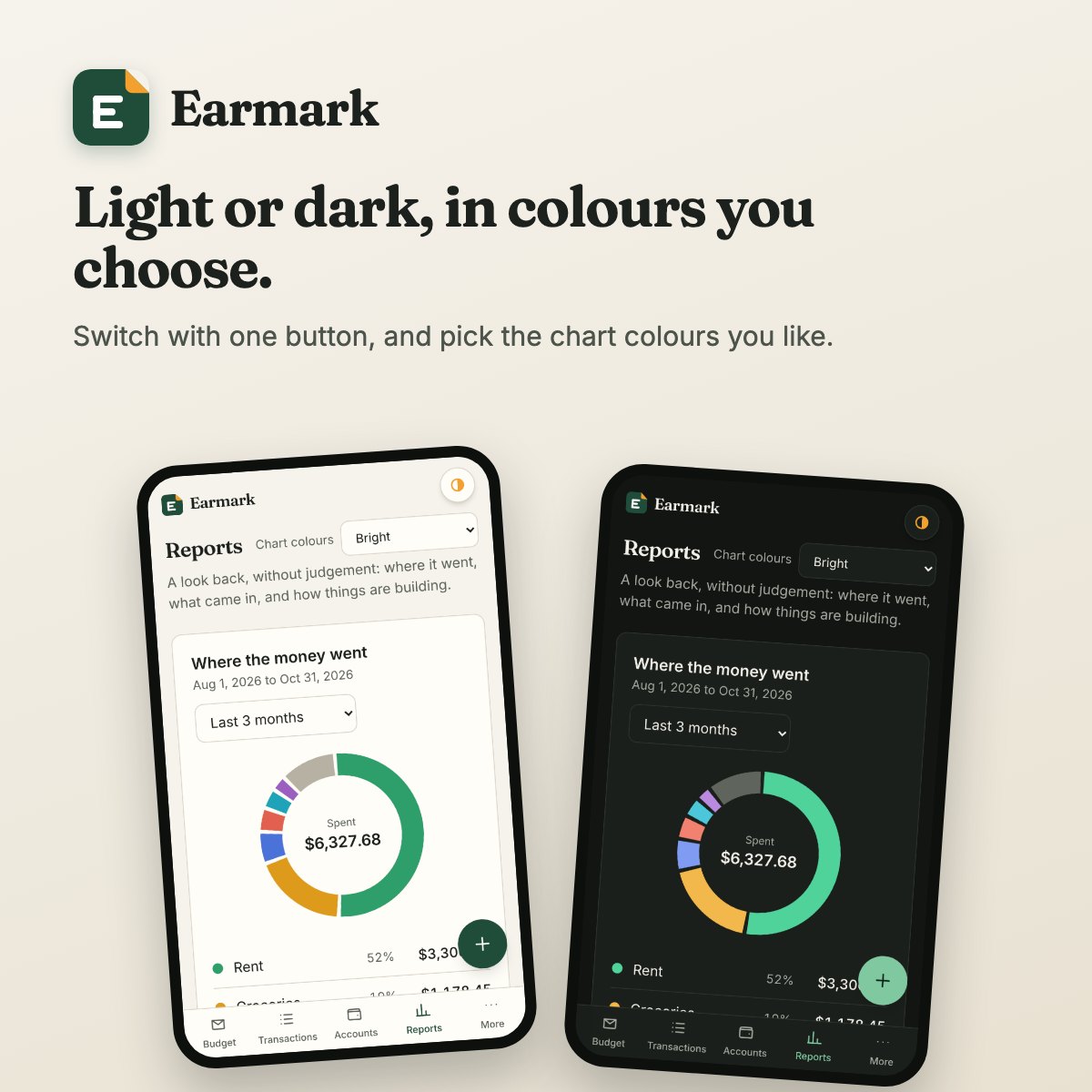 The spending report in light and in dark